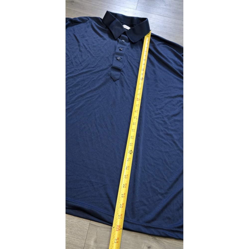 Collars and Co Dress Collar Polo Men's 3XL Blue Short Sleeve Shirt Performance - Picture 10 of 12